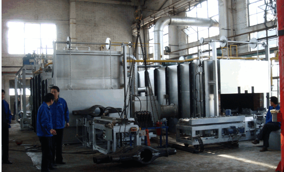 pusher type bright annealing furnace for copper coil 